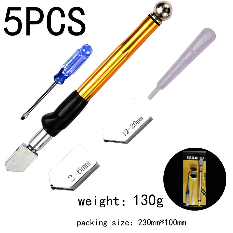 1PCS Diamond Glass Cutter 2-19mm 175mm Carbonization Tungsten Alloy Glasses Cutters For Hand Tool Κόφτης πλακιδίων κοπής γυαλιού