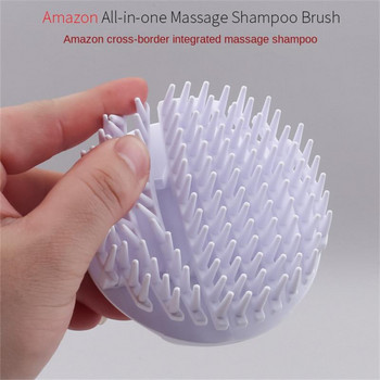 US Japanese and Korean Explosive Shampoo Brush Personal Care Shampoo Massage Brush Manufacturers Silicone Massage Shampoo Brush