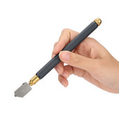 Metalni alati od tvrdog metala protiv klizanja za rezanje stakla TC-17 Uljni rezač stakla s metalnom drškom Alat za rezanje s dijamantnom ravnom glavom