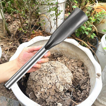 Малка градинска лопата Устойчива на ръжда лопата от неръждаема стомана за по-бърза работа Копаене Плевене Преносима ръчна мистрия от една част