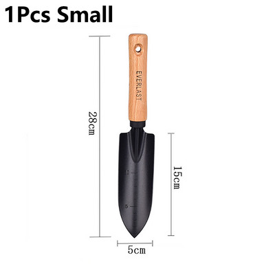 1 vnt sodo kastuvas medinės rankenos kaušelis, nešiojamas mažas kastuvas gėlėms daržovėms sodinti dirvą purenti sodo rankinius įrankius