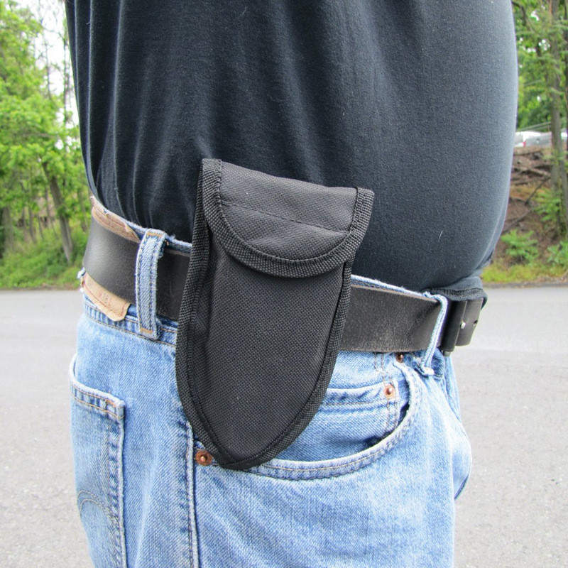 Összecsukható lapát Mini rozsdamentes acél összecsukható lapát Hordozható kemping ásó kertészeti szerszám ruhával csomaggal Csepp szállítás