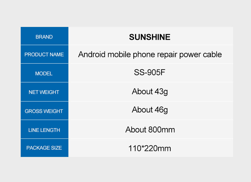 SS-905F mobiltelefon tápkábelének rendszerindítási tesztje vezérlővonal telefon tápellátás javító eszközei Android Samsung Huawei Xiaomihoz