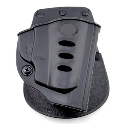 Jauns plastmasas revolvera maciņš Tactical Compact pistoles maciņa vidukļa korpuss, melns ātri noņemams piedurknes universālie maciņi