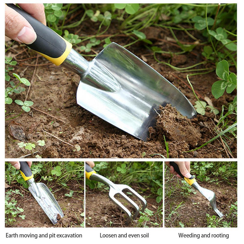 Dārza instruments Rokas špakteļlāpstiņa Bonsai lāpsta grābeklis kultivators ravēšanas instrumenti ar ergonomisku rokturi Dārza zāliena lauksaimniecības zemes pārstādīšana