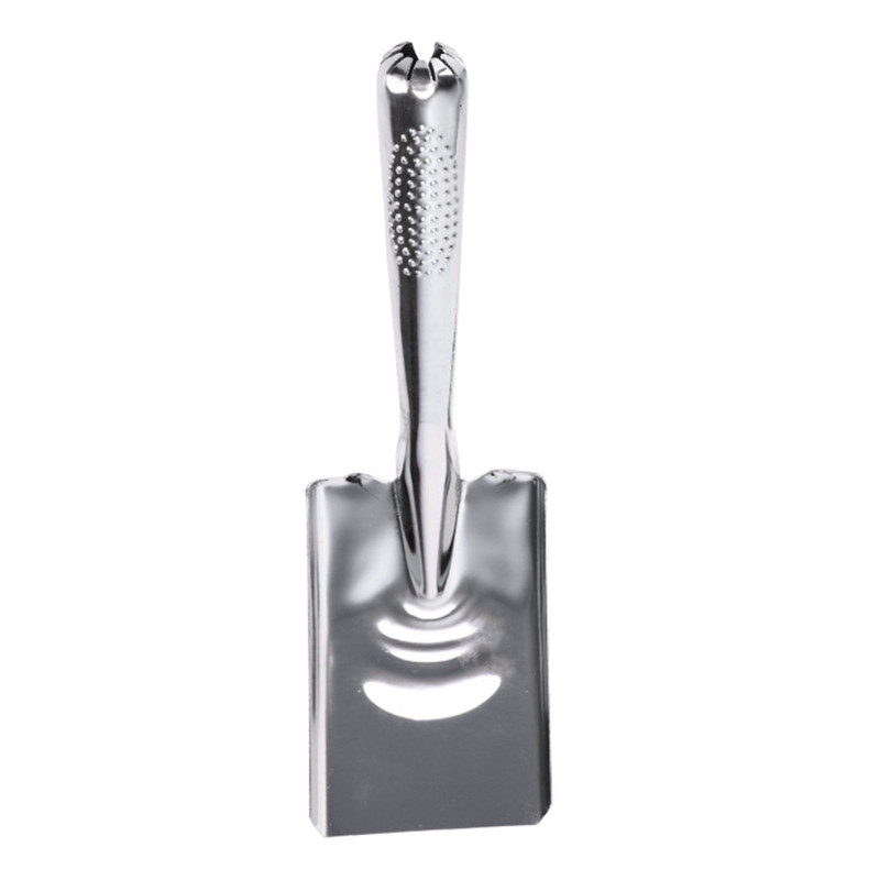 Pārnēsājama dārza rokas špakteļlāpstiņa Dārzkopība Nerūsējošā tērauda lāpsta augsnes sajaukšanai Komposta mēslošanas līdzekļa korozijai izturīga