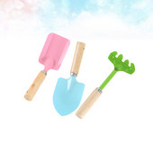 3 db játékok fából készült kerti szerszámok szerszámkészlet játék kerti szerszámok játék gyerekek kézműves játékok gyerekek kerti szerszámkészlet ás