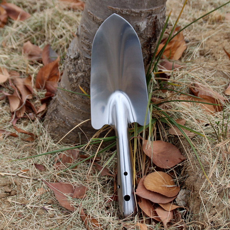 2 db Cserepes növények Kerti simítók Háztartási 27x7,5cm Fém Ásó Lapát Ezüst Rozsdamentes Acél