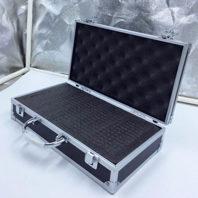 30x17x8cm Κουτί εργαλείων αλουμινίου Φορητό κιβώτιο οργάνων Θήκη αποθήκευσης με επένδυση από σφουγγάρι Χειρός Ανθεκτική σε κρούσεις Εργαλειοθήκη