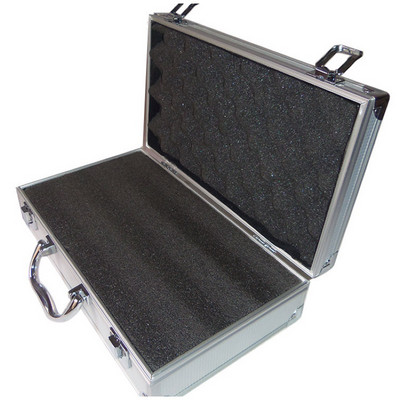 30x17x8cm alumiiniumist tööriistakast, kaasaskantav instrumendikast, käsnaga voodriga hoiukohver käeshoitav löögikindel tööriistakast