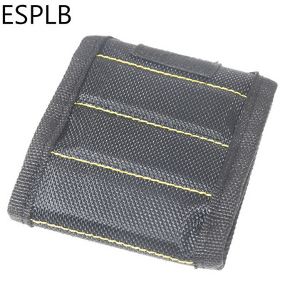 ESPLB csuklópántos szerszámtáska mágneses csuklószíj, hordozható erős mágnesek villanyszerelő táska csavarok tartásához szögek fúrószárak