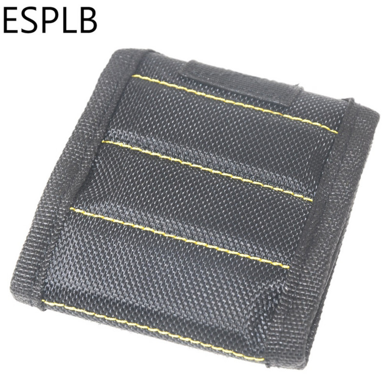 ESPLB csuklópántos szerszámtáska mágneses csuklószíj, hordozható erős mágnesek villanyszerelő táska csavarok tartásához szögek fúrószárak