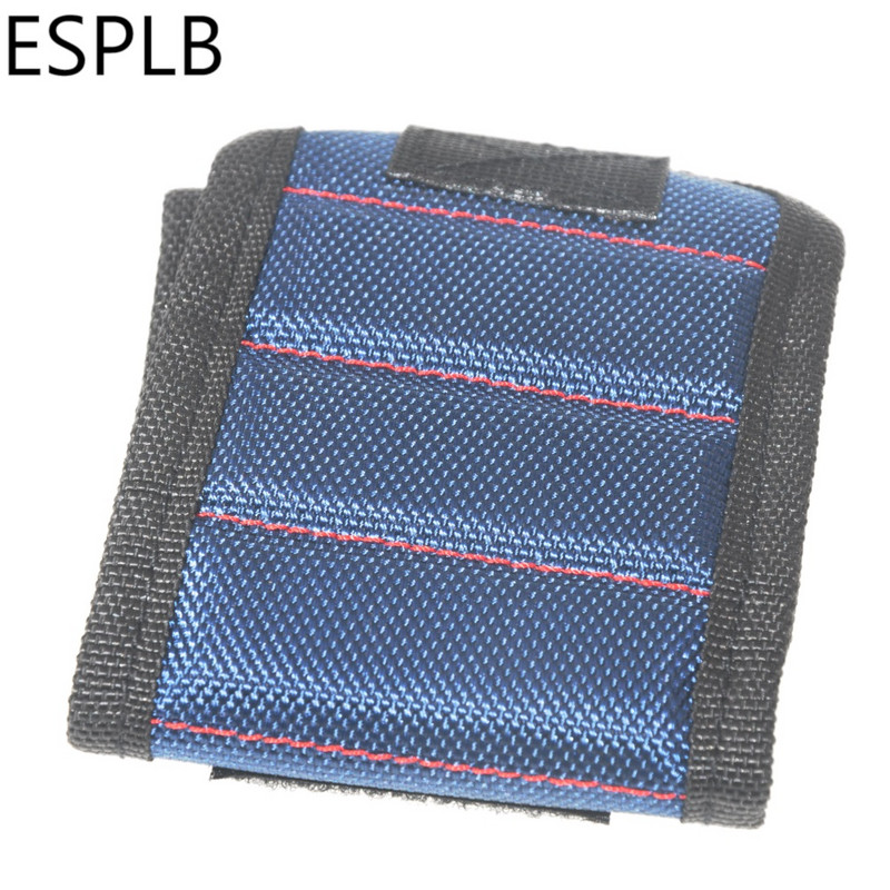 ESPLB csuklópántos szerszámtáska mágneses csuklószíj, hordozható erős mágnesek villanyszerelő táska csavarok tartásához szögek fúrószárak