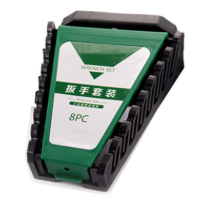 6/8/10/12 Nyílás szabványos csavarkulcs kapocs tartó rendező műanyag sín tálca villáskulcs állvány Tároló szerszámok Táska Garázskulcsok tartó