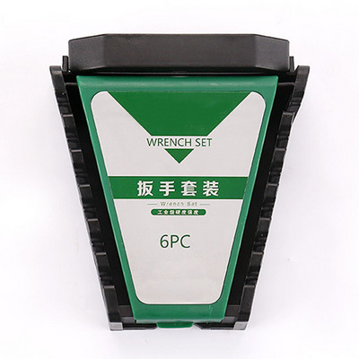 6/8/10/12 Nyílás szabványos csavarkulcs kapocs tartó rendező műanyag sín tálca villáskulcs állvány Tároló szerszámok Táska Garázskulcsok tartó