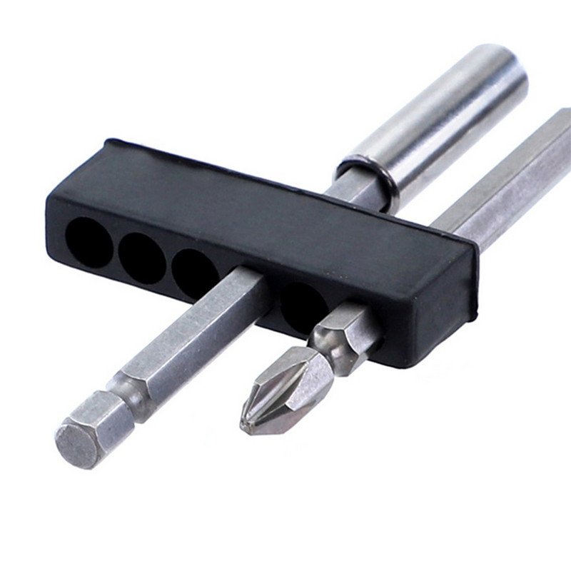 5 tk. Tarvikud Plastikust ruumisäästlikud kruviotsikud kuuskant varrega tööriistakast Kruvikeeraja hoiutekk Praktiline vastupidav abivahend