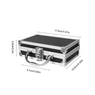 Szerszámosláda Alumíniumötvözet irattartó Otthoni Biztonságos Ütésálló Biztonsági Felszerelés Szerszámtárolás Hordozható utazási poggyász