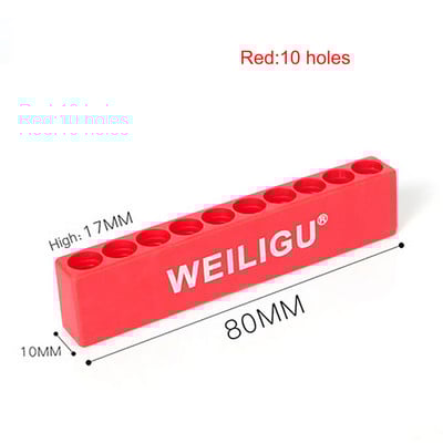 2 vnt. plastikinis atsuktuvo laikiklis 1/4 (6,35 mm) šešiakampio rankinio koto atsuktuvo antgaliai, laikymo juostos įrankiai, priedai