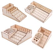 Bőr kézműves szerszámtartó, bőrszerszám-rendező Bőr tartószerszám fa kézműves állványtartó rendszerező tároló, 4 stílus