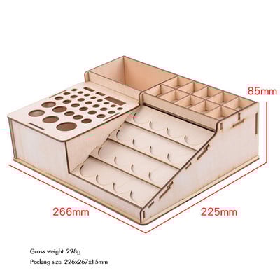 Bőr kézműves szerszámtartó, bőrszerszám-rendező Bőr tartószerszám fa kézműves állványtartó rendszerező tároló, 4 stílus