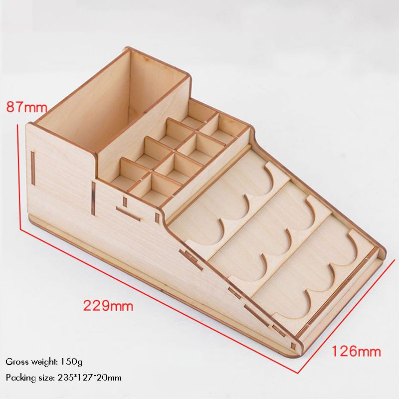 Bőr kézműves szerszámtartó, bőrszerszám-rendező Bőr tartószerszám fa kézműves állványtartó rendszerező tároló, 4 stílus