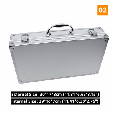 Nešiojama aliuminio įrankių dėžė, rankinė saugos įranga, įrankių dėžė instrumentų dėžutės laikymo dėklas, lagaminas, smūgiams atsparus dėklas