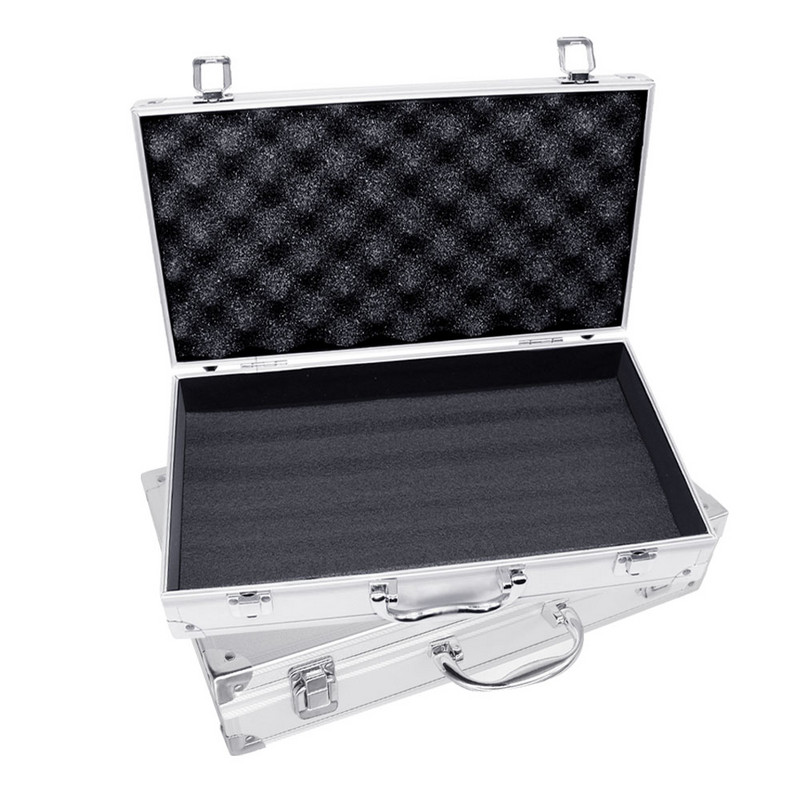 Nešiojama aliuminio įrankių dėžė, rankinė saugos įranga, įrankių dėžė instrumentų dėžutės laikymo dėklas, lagaminas, smūgiams atsparus dėklas
