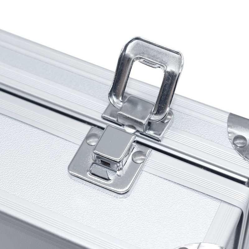 Nešiojama aliuminio įrankių dėžė, rankinė saugos įranga, įrankių dėžė instrumentų dėžutės laikymo dėklas, lagaminas, smūgiams atsparus dėklas