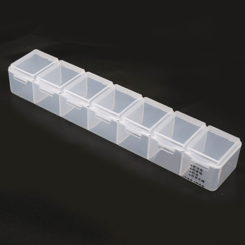5db Műanyag Szerszámdoboz Csavarok IC Ékszer Gyöngyök Horgász Tároló Doboz alkatrész doboz alkatrészek Szervező Alkatrész Tartály Tok 166x32x24mm