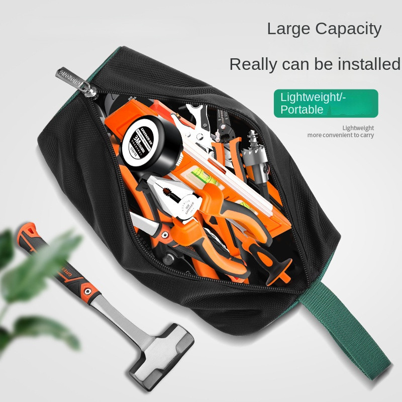 Többfunkciós szerszámtáska Több zsebes vízálló esésgátló tárolótáska 1680D Oxford textil villanyszerelő táska szerszámtáska villanyszerelő