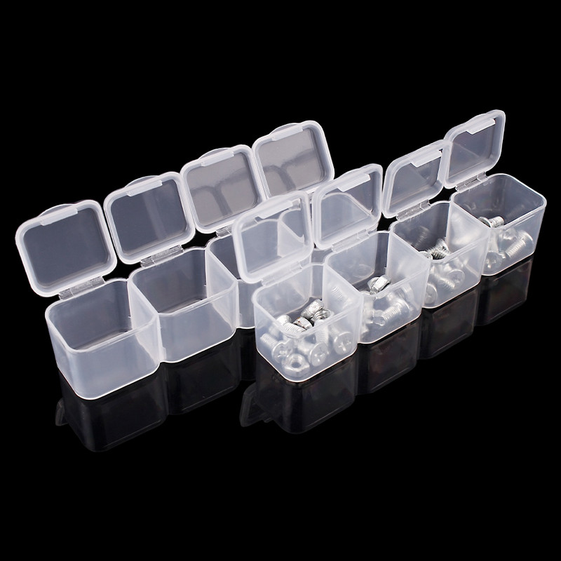 LUXIANZI 56u1 Plastična torbica otporna na prašinu za Bead Hardware Vijci Zatvorena sigurnosna kutija za organizatore Pretinac Kutija za pohranu