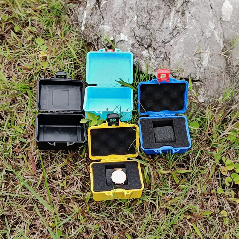 125x112x70mm PP Szerszámosláda Kis tárolótok Kis alkatrészek Szerszámosláda Hordozható óra Védő Nedvességálló doboz Szerszám pamuttal