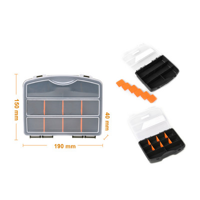 ABS műanyag csavar tároló doboz Hordozható alkatrész doboz Fém alkatrészek hardver szerszám csavarhúzó autójavító szerszámdoboz