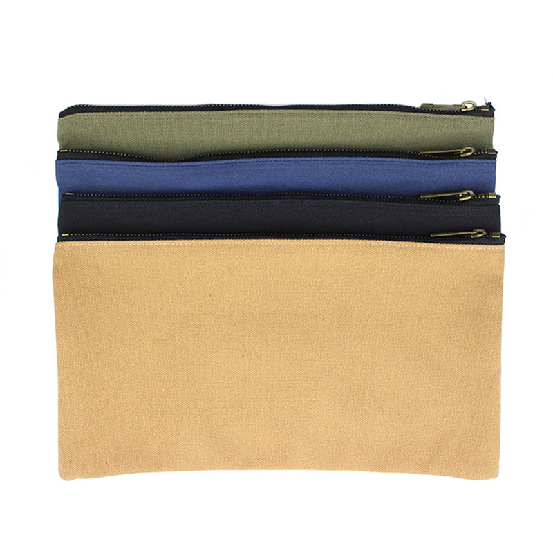 Cipzárral, tartós asztalos hordozható tárolótasak szerszámtáska, nagy kapacitású, hasznos barkácsolóknak vízálló vászonjavító hardver