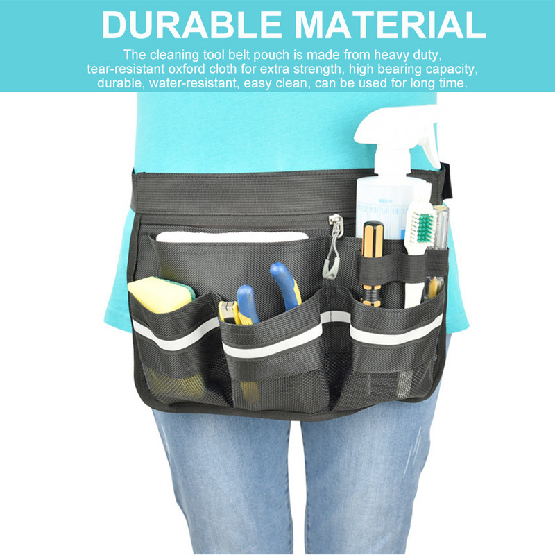 Nagy teherbírású, tartós, állítható derékú, több zsebes kertészeti műhely szerszámos öv háztartási villanyszerelő raktártáska étterem