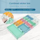 Cutie de depozitare pentru componente electronice cu montare Smt 10/20 buc. Cutie de componente pentru cip de rezistență IC Cutie de plastic combinată