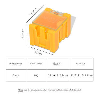 Cutie de depozitare pentru componente electronice cu montare Smt 10/20 buc. Cutie de componente pentru cip de rezistență IC Cutie de plastic combinată