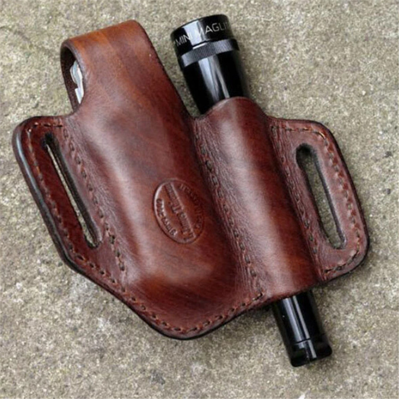 Višenamjenska EDC PU kožna torba Futrola oko struka Torbica za remen Organizator Torbica džepna torba za pohranu za upaljač Taktička olovka
