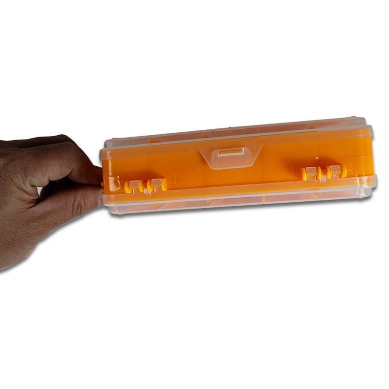 Hordozható átlátszó szerszámok tok Csavarok Tároló doboz Kétoldalas többfunkciós műanyag rendező tartály 13 rácsos szerszámos dobozok