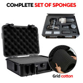 JETEVEVEN veekindel põrutuskindel tööriist kõva korpusega suletud karbiga kaameraga pildistamine elektroonikaseadmete hoiukohver käsnaga