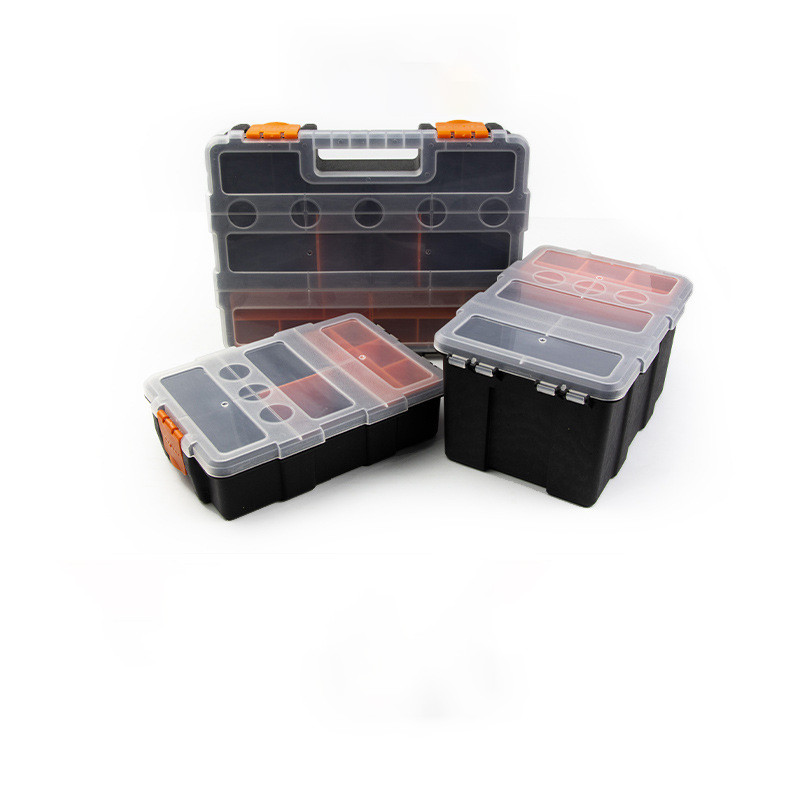 Dėžės reikmenims, plastikinės dėžutės laikymo dėžė su nuimamais skirstytuvais, žvejybos reikmenų laikymo dėžė S, M, L dydžio