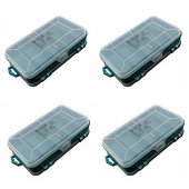 4X PENGGONG 13 Grids Tool Box Διπλής όψης Toolbox Organizer Κουτί αποθήκευσης Πολυλειτουργική θήκη εργαλείων για μικρά εξαρτήματα