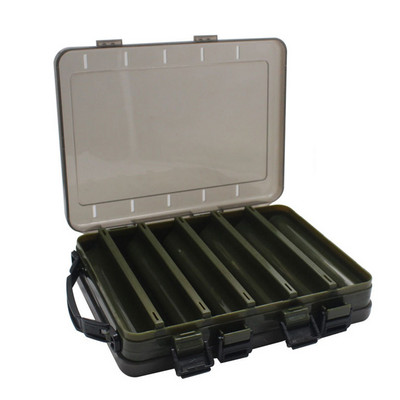 Makšķerēšanas mānekļu kastes kaste 12 un 14 istabas divpusēja rīku kaste makšķerēšanai Divpusēja ēsmas/āķa kaste plastmasas uzglabāšanas kaste Makšķerēšanas piederumi