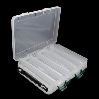 Makšķerēšanas mānekļu kastes kaste 12 un 14 istabas divpusēja rīku kaste makšķerēšanai Divpusēja ēsmas/āķa kaste plastmasas uzglabāšanas kaste Makšķerēšanas piederumi