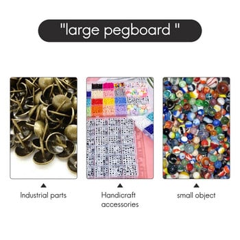 8 части Pegboard Кошчета Комплект Съхранение на части за Pegboard Аксесоари за Pegboard Кошчета за работна маса за организиране на хардуер