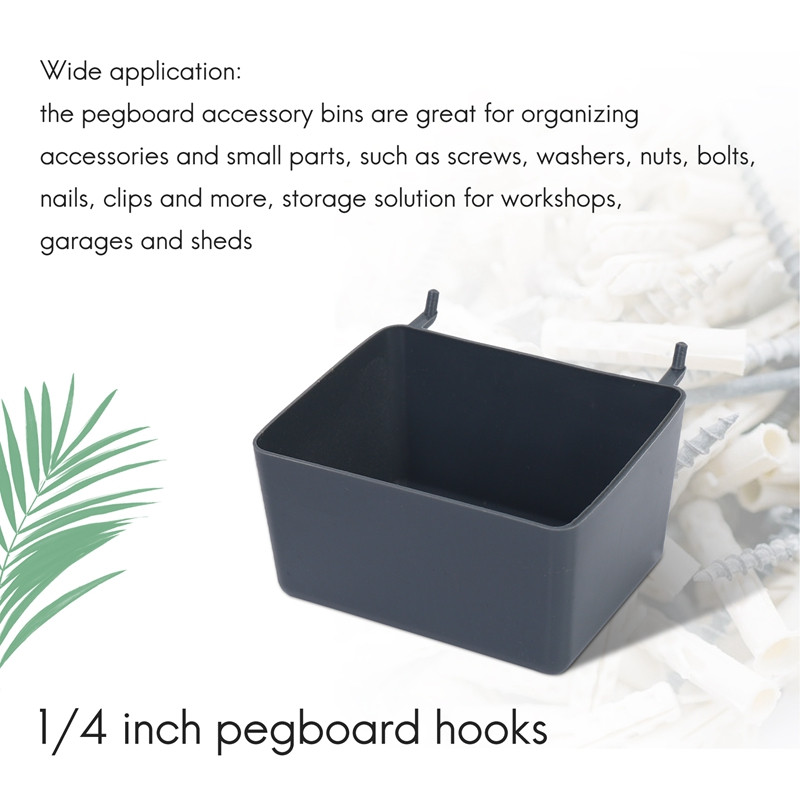8 τεμάχια Pegboard Bins Kit Ανταλλακτικά Pegboard Αξεσουάρ Pegboard Κάδοι πάγκου εργασίας για οργάνωση υλικού