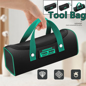 Oxford vászon szerszámtáska Többfunkciós, több zsebes szerszámos rendezőtáskák Vízálló leesésgátló kézitáska Villanyszerelő tároló szerszámtáska