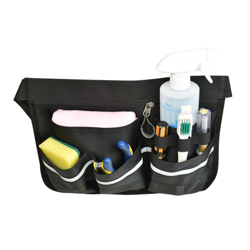 Szállodai Étterem Takarító Pincér derékszíj szerszámtáska zsebekkel KTV Étkező Takarítóeszköz Tárolótáska Otthoni hordozható