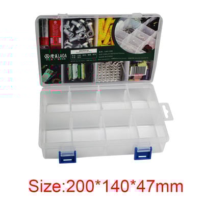 LAOA PP Cutie de depozitare Cutii din plastic transparent pentru depozitare Trusă de instrumente pentru bijuterii Cutie pentru accesorii