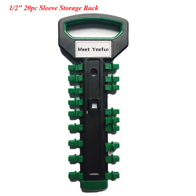 Πρίζα γαλλικού κλειδιού ράφι θήκη αποθήκευσης Πλαστική υποδοχή δίσκος εργαλείων οργάνωση Τσάντα Εργαλεία χειρός Keeper Ράφι 12/20 τμχ